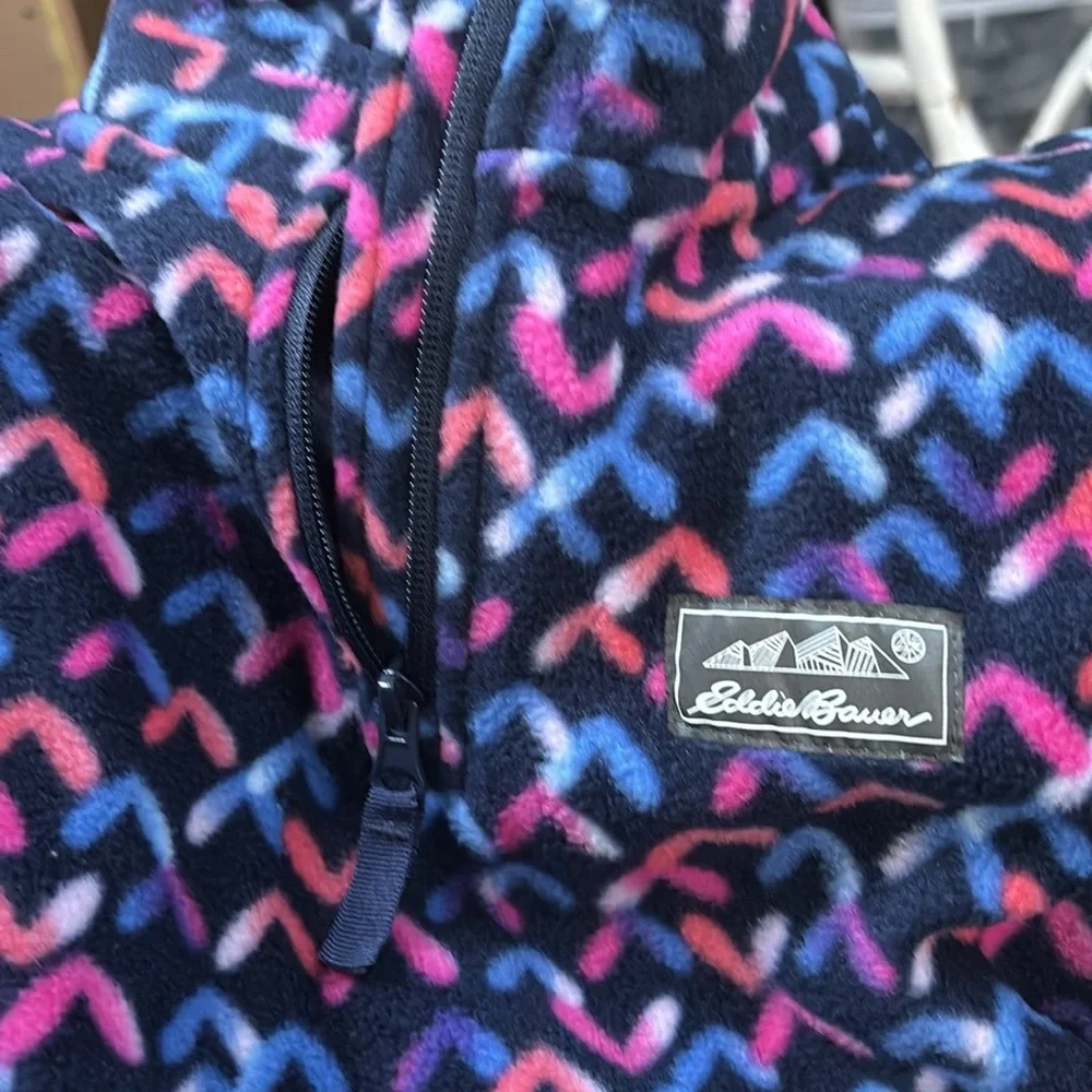 Eddie‎ Bauer Youth fleece 1/4 zip pullover M(10/12)